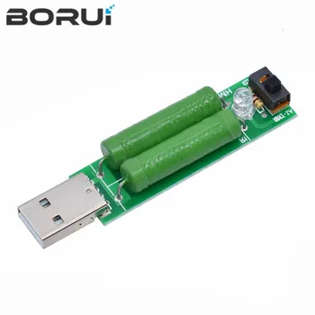 USB-Port Mini Heakskiidu Koormus Takisti Digitaalse Praegune Pinge Meetri Tester 2A/1A Vahetus 1A Roheline Led / 2A Punane Led