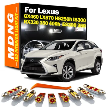 MDNG Canbus LED Interjööri Kaart Dome Light Kit For Lexus GX460 RX330 RX350 RX400h RX450h IS300 ES300 LX570 HS250h ES350 Auto Lambid
