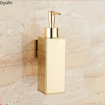 Euroopa-stiilis metallist square vajutage seina külge kinnitatav seebidosaator seepi pudel šampoon, dušigeel kasti vannitoa tarvikud
