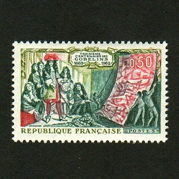 1tk/Set Uus Prantsusmaa Post Templi 1962. Aastal Kuningas Louis XIV Külastuste Vaip, Maalid Graveerimine Postmargid MNH