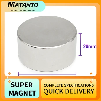 1/2TK 40x20 mm Paks Haruldaste Muldmetallide Neodüüm Magnet 40x20mm Suur Tugev Ring Magnetid N35 Alalise Plaadi Otsi Magnet 40*20