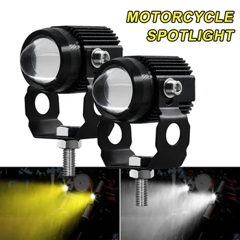 Mootorratta LED-Tulede Projektori Objektiivi Dual Värv Kohapeal udutule Ajastiga Lamp ATV Roller Sõidu Kohvi Racer