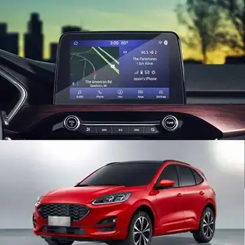 Ford Escape Kuga Tähelepanu MK4 2019 2020 GPS Navigatsioon Ekraan Karastatud Klaasist Protector Film Auto Interjööri Aksessuaarid