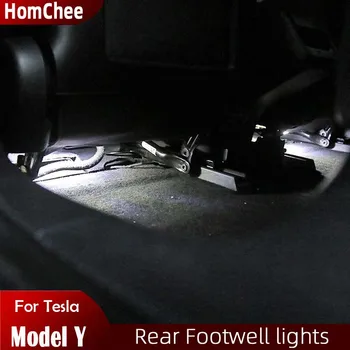 HomChee Interjöör Auto Tuled Tesla Model Y Lihtne-Ühendage LED Salongi Valgustus Uuendada Vastavalt istekohale LED tesla jalgade valgustus