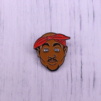 Kõik Eyez Mind 2Pac Tupac Hat Pin California West Coast 90s Hip-Hop Räppar Pross