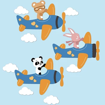 Lennuk Lõikamine Sureb Pilv Armastus Star Karu Panda Küülik Sureb Kärpimise DIY Külalisteraamatusse õnnitluskaardid Teha Foto Albumi Kaunistamiseks