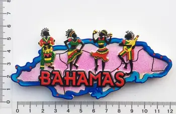 Bahama loominguline rahvatantsu reisi suveniiride külmkapp magnet kleebis, vaigu -, kunsti-ja käsitöö-dekoratsioon kaaslane kingitus