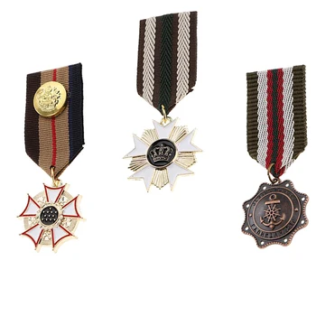 3 TK Sõlmimise Medal koos Lindi Ühtne Pin-Sõle Pääsme Mereväe Stiilis Epaulet Märk Meestele, Poisid, Kids Cosplay