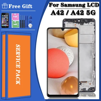 AA+ Kvaliteetne Samsung Galaxy A42 5G LCD Ekraan Puutetundlik raami Kokkupanek Digitizer Samsung A42 A426 A426B LCD