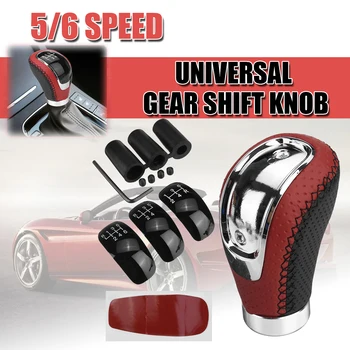 Universaalne 5/6 Kiirus PU Leather Gear Shift Nupp Manual Auto Käik Stick Shift Nupp Käik Stick Shift Knob