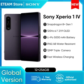 Sony Xperia 1 IV 5G Nutitelefon Globaalne Versioon Snapdragon 8 Gen 1 5000mAh Aku IP65 veekindlus 6.5