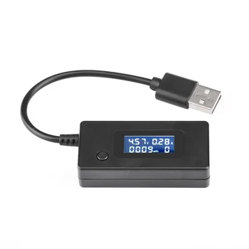 LCD-Micro-USB Laadija Aku mahtuvus ja Pinge Praegune Tester Arvesti Detektor USB Ammeter Ja Voltmeeter
