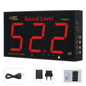 AR884A Smart Seinale Paigaldatud Suur LCD Ekraan müramõõturi Digital Sound Level Meter Digital Sound Level Meter