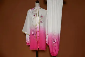 wushu taichi taiji riided changquan ühtne Võitluskunstide konkurentsi rõivaid tikitud kungfu nanquan taolu riided ühtne