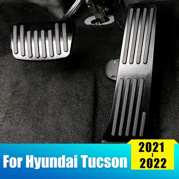 Alumiinium Auto Pedaali Kate Hyundai Tucson 2021 2022 NX4 Kütuse Gaasi-Piduri Ülejäänud Pedaali Non-slip Pad Tarvikud
