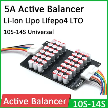 Active Equalizer 10S 12S 13S 14S 5A Balancer Li-ion Polymer Lifepo4 LTO Liitium Aku BMS Energia ülekanne Saldo nõukogu