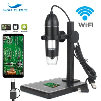 Professional USB Digital Microscope 1000X 1600X 8 Led 2MP Elektroonilise Mikroskoobi Endoscope Zoom Kaamera Luup+, Lift Seista