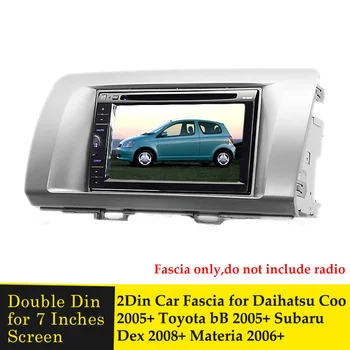 2DIN autoraadio Sidekirmega Panel Frame Adapter Toyota bB Subaru Dex Daihatsu Coo Materia 2005+ CD DVD Kriips Frame Installation Kit