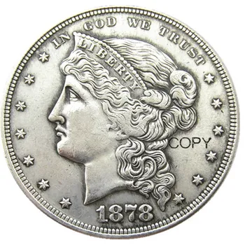 USA 1878 $ Libery Dollari Mustrid Pinnatud Hõbe Mündi Koopia