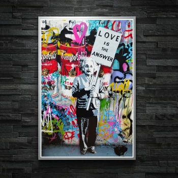 Banksy Abstraktse Kunsti Portree Lõuend Plakatid Kaasaegne Pop Street Art Seina Pilte Õli Maalid Printida Kodus, Elutuba, Tuba Decor