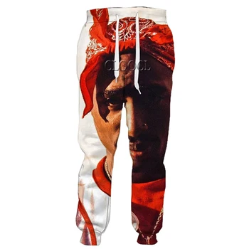 CLOOCL Räppar Amaru Shakur 2pac Tupac 3D Print Mehed Naiste Püksid Harajuku Unisex Mood Sügisel Vabaaja Sweatpants Hip-Hop Püksid