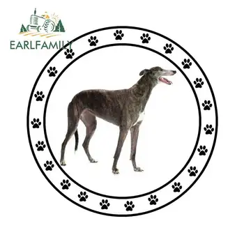 EARLFAMILY 13cm x 13cm Greyhound Kleebis Kiiver Jahindus, Telkimine Paadi Decal Lemmiklooma Koera Auto Kleebised Loomade Graafika