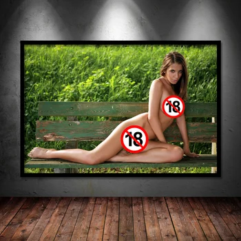 Seksikas Tüdrukud Kuum Rind Nudes Pilt Aldult Erootiline Plakatid Lõuend Trükib Seina Art Maalid Raamimata Kodu Elutuba Decor