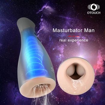 Otouch Automaatne Mees Male Masturbators Rindade Tihane Suu Oral Sex Mänguasjad Meestele Suhu Titsjob Imemiseks Kütte Vibreeriv Sugu Mänguasi