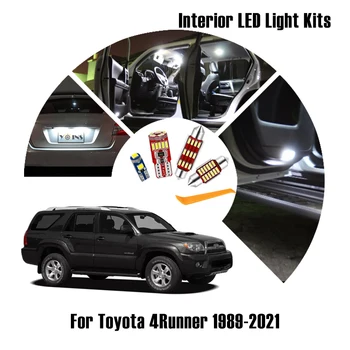 LED-Car Interior Lamp Komplekt Toyota 4Runner 1989-2015 2016 2017 2018 2019 2020 Auto Dome Kaart Viisakalt Ukse Lamp Canbus