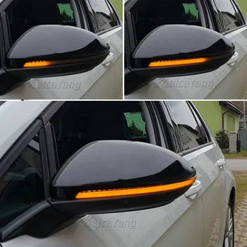 Volkswagen Golf MK7 7 GTI R GTD Dünaamiline Blinker LED suunatuled Rline Touran Mirror Light 2013 2014 2015 2016 2017