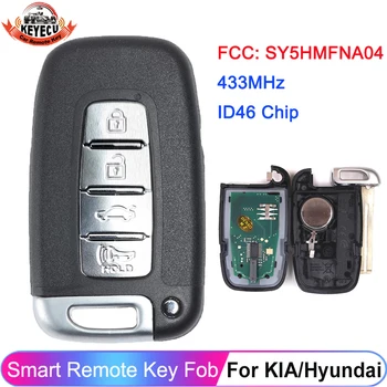 KEYECU 4 Nuppu SY5HMFNA04 Auto Remote Smart Key KIA K2 K5 Rio Optima Sorento Mohave Jaoks Hyundai I30 I45 Ix35 Genesis Equus