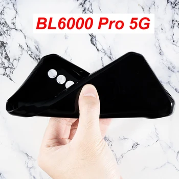 Eest Blackview BL6000 Pro 5G Juhul Silicon Cover Soft TPU Matte Black Telefoni Protector Shell BL6000 Klaasist tagakaas Capa Kaitseraud