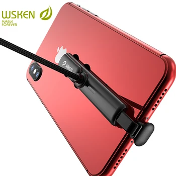 WSKEN USB-Kaabel iPhone Laadija USB-Tüüp C Micro-USB Kaabliga Laadimine Traat, Samsung S10 S9 Huawei Xiaomi USB-C Kaabel Mäng