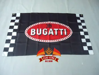 bugatti auto racing black 90*150CM polüester bugatti auto racing banner