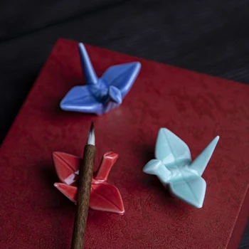 Keraamilised Armas Tuhat Origami Paber Kraana Pliiatsi Omanik Söögipulgad Omanik Kaunistused Õnnistus Palju Õnne Kingitus Laua Kaunistamiseks
