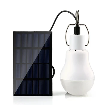 Solar LED Pirn 15w 130lm Energiasäästu Kerge Kaasaskantav Seina Lamp Väljas Aed, Kämping, Matkamine Kalapüük avariivalgustus