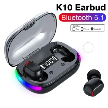 Õhu Pro K10 TWS Bluetooth Kõrvaklapid LED Gaming Wireless Earbuds Sport Hifi Kõrvaklapid koos Mikrofoniga Fone Bluetooth Juhtmevaba Peakomplekt