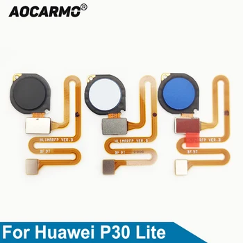 Aocarmo Home Nuppu Huawei P30 Lite / Nova 4e Touch ID Fingerprint Sensor Flex Kaabli Asendamine Osa