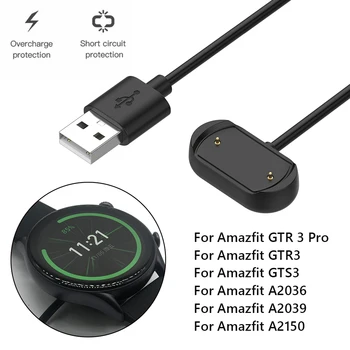 Laadimine USB Kaabel Huami Amazfit T-Rex 2 /GTS3 GTS4/GTR3/GTR3 Pro Smart Watch Kiire Laadija Amazfit GTR 4 Pro SmartWatch
