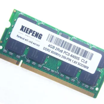 4GB 2Rx8 PC2-6400S 800MHz DDR2 8 gb 800 MHz Sülearvuti Mälu 4G pc2 6400 Sülearvuti 200-PIN SODIMM RAM