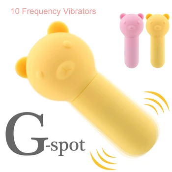 10 Sagedus G-spot Mini Bullet Vibreeriv Muna Kliitori Vibraatorid Stimulaator Massager Väike Karu Vibraator Sex Mänguasjad, Naiste